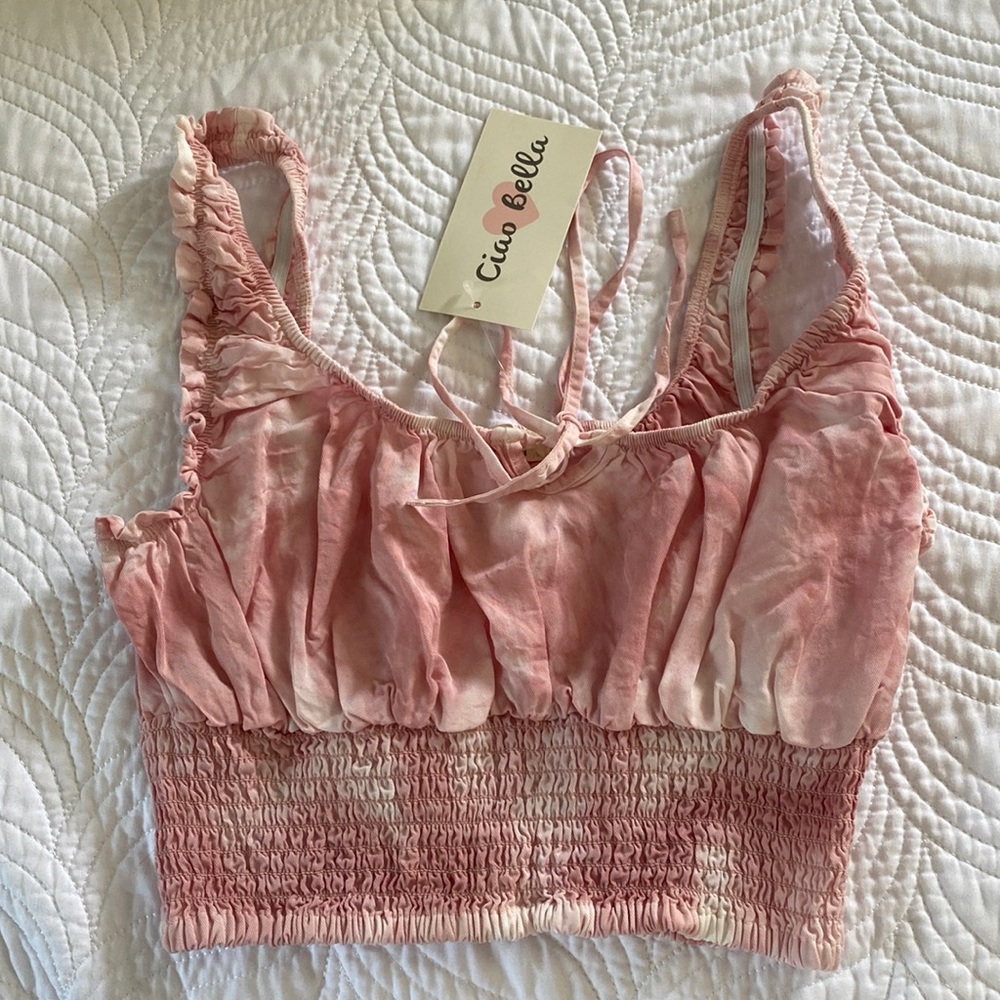 Pink Tie Dye Tank Top (NWT)